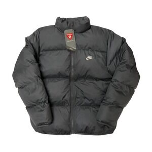 Nike Men's Primaloft Thermoplume‎ Black Puffer Jacket Insulated Size XL